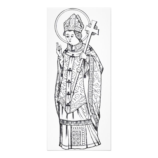Saint Deiniol Abbot und Bischof Werbekarte (Vorne)