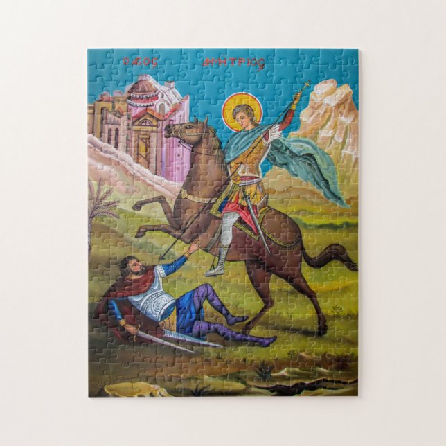 Saint-Demetrius-Icon Thessaloniki Puzzle (Vertikal)