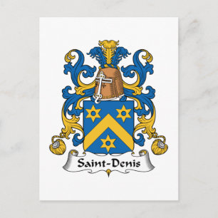 Saint-Denis-Familienwappen Postkarte