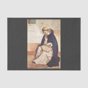 Saint Dominic de Guzman von Fra Angelico Seidenpapier
