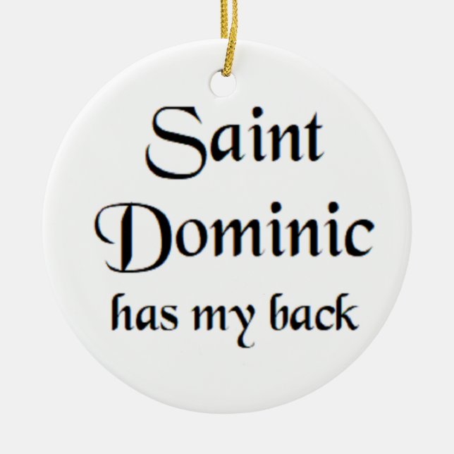 saint dominic keramik ornament (Vorne)