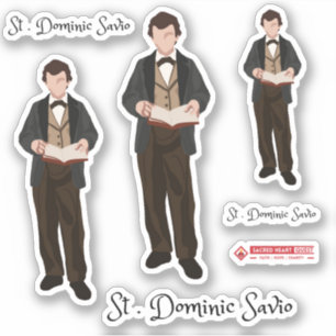 Saint Dominic Savio Custom-Cut Vinyl Sticker