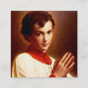 Saint Dominic Savio Quadratische Visitenkarte