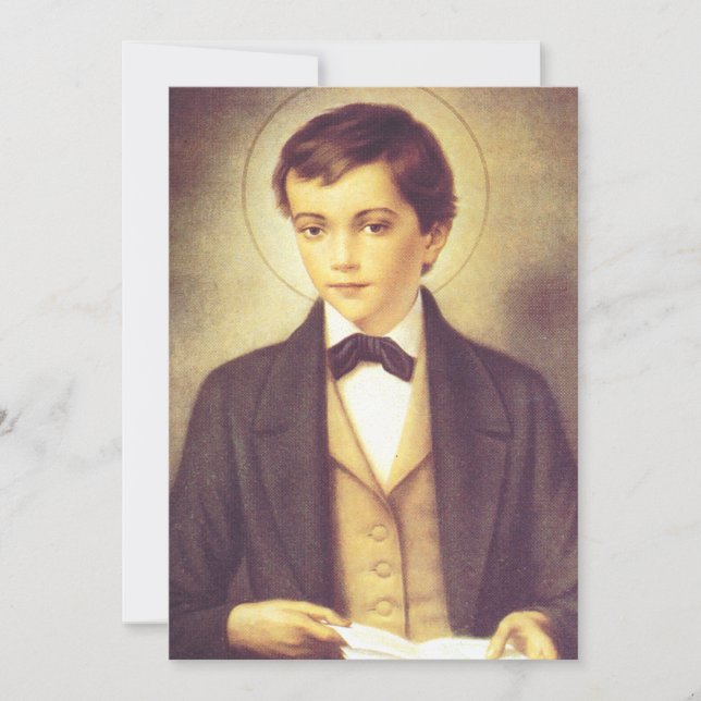 Saint Dominic Savio Student John Bosco Einladung (Vorderseite)