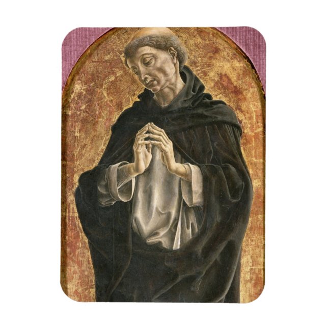 Saint Dominic (Tempera auf Tafel) Magnet (Vertikal)