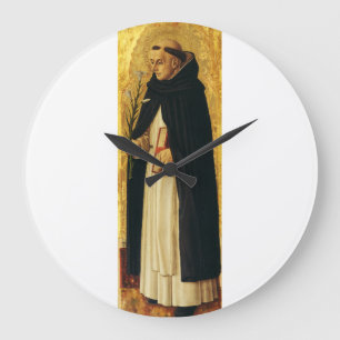 Saint Dominic von Carlo Crivelli Große Wanduhr