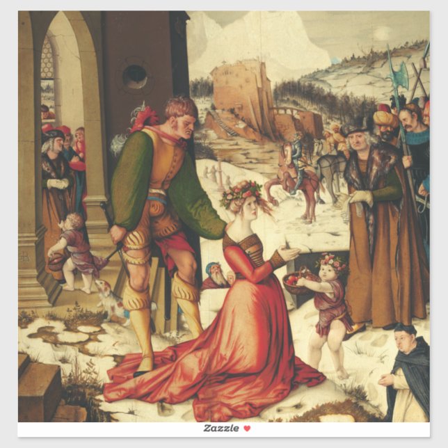 Saint Dorothy von Caesarea Aufkleber (Blatt)