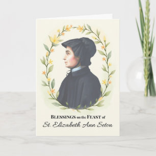 Saint Elizabeth Ann Seton Festtag Segnungen Karte