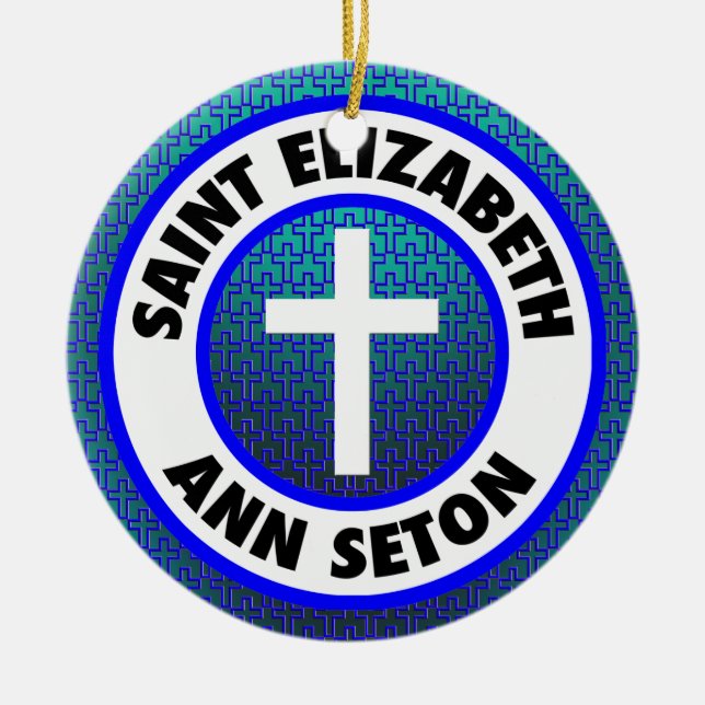 Saint Elizabeth Ann Seton Keramik Ornament (Vorne)