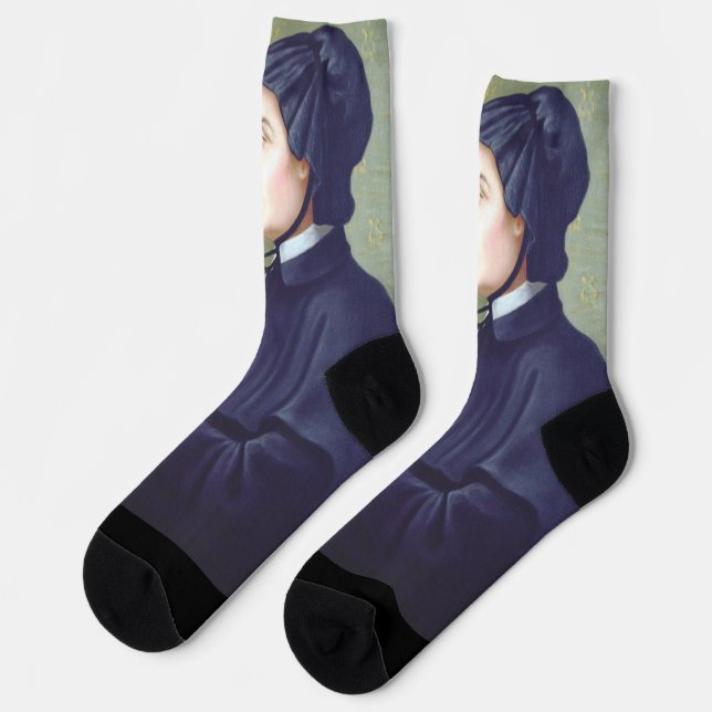 Saint Elizabeth Ann Seton Socken (Linkes Detail)