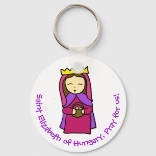 Saint Elizabeth of Hungary Kids Keychain Schlüsselanhänger