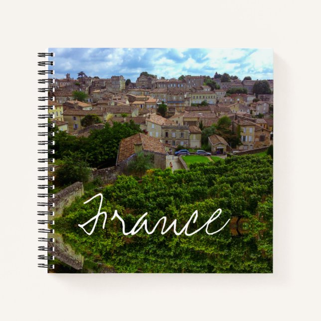 Saint-Émilion France Architecture French Gironde Notizbuch (Vorderseite)
