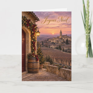 Saint-Émilion-Weinberge Frohe Weihnachten