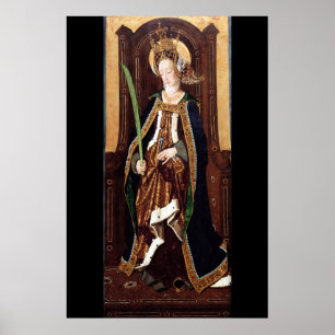 SAINT ENGRATIA Santa Engracia De Zaragoza Poster