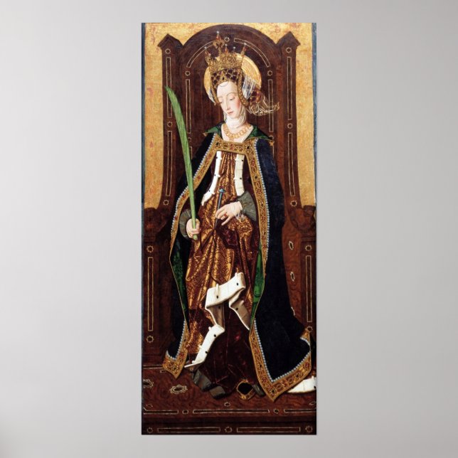 SAINT ENGRATIA Santa Engracia De Zaragoza Poster (Vorne)