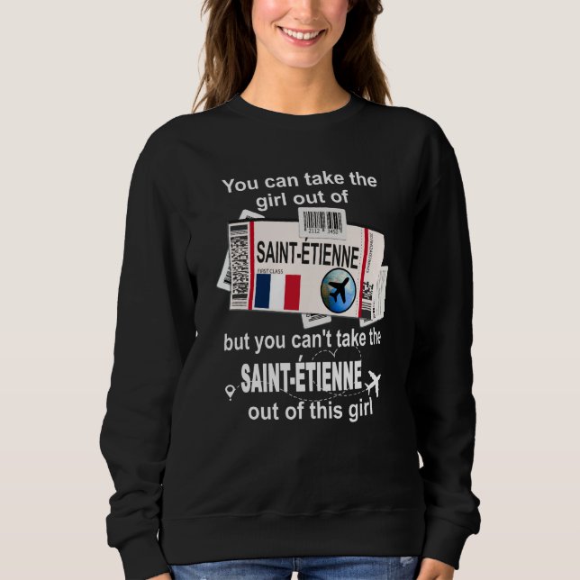 Saint Étienne Boarding Pass Saint Étienne Girl Sweatshirt (Vorderseite)