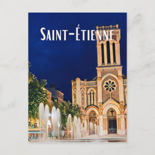 Saint-Étienne Foto Vintage Postkarte