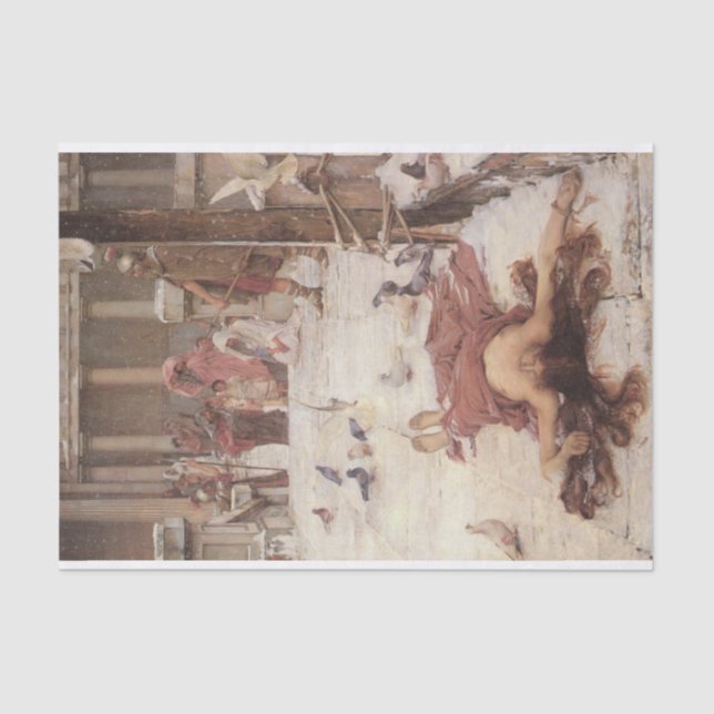 Saint Eulalia, von John William Waterhouse - 1885 Seidenpapier (Vorderseite)