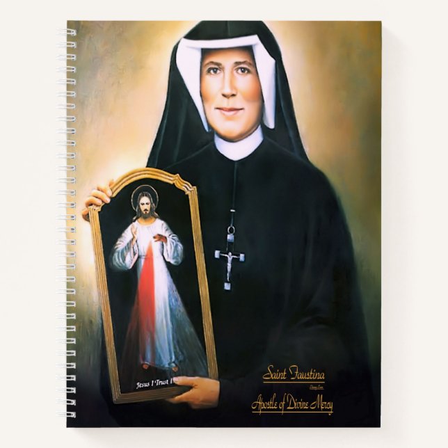 Saint Faustina, göttliche Barmherzigkeit Notizbuch (Vorderseite)
