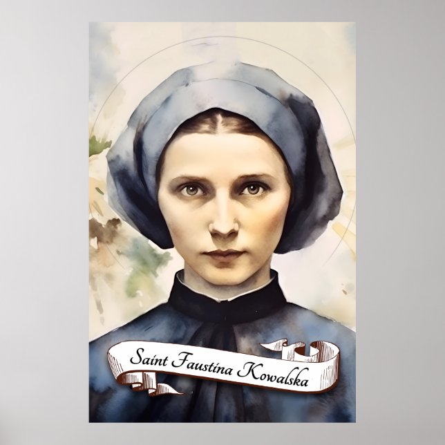 Saint Faustina Kowalska Poster (Vorne)