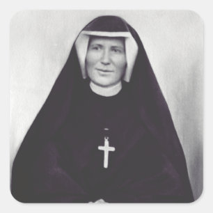 Saint Faustina Kowalska Quadratischer Aufkleber