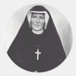 Saint Faustina Kowalska Runder Aufkleber