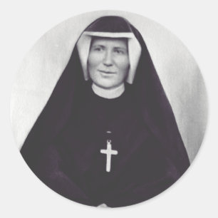 Saint Faustina Kowalska Runder Aufkleber