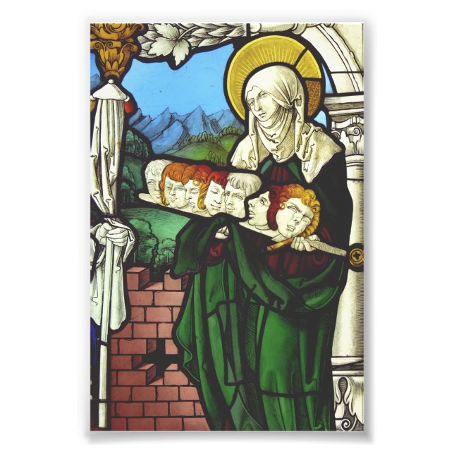 Saint Felicitas und die Köpfe ihrer sieben Söhne Fotodruck (Vorne)