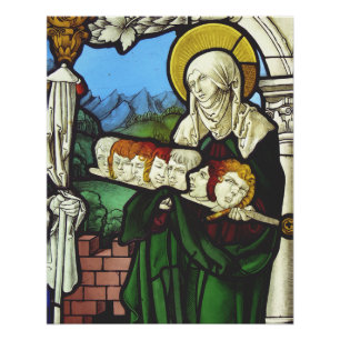 Saint Felicitas und die Köpfe ihrer sieben Söhne Poster