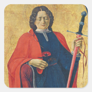 Saint Florian, Italienisch, c. 1473-74 Quadratischer Aufkleber