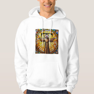 Saint Francis Assisi als Franziskaner Tau 3 Hoodie