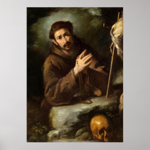 Saint Francis - Bernardo Strozzi Kunstgewerbe Poster