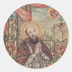 Saint Francis de Sales Bischof von Genf Runder Aufkleber