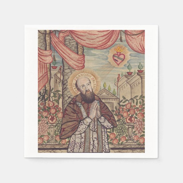 Saint Francis de Sales Bischof von Genf Serviette (Vorderseite)