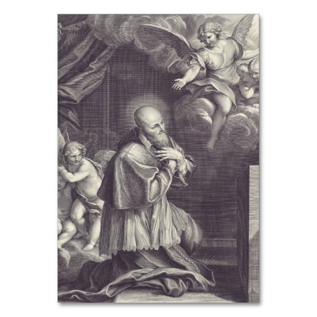 Saint Francis de Sales Doctor der Kirche Tischnummer (Vorderseite)