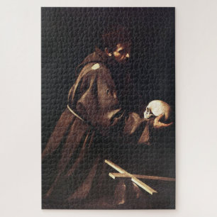 Saint Francis im Gebet - Caravaggio Puzzle