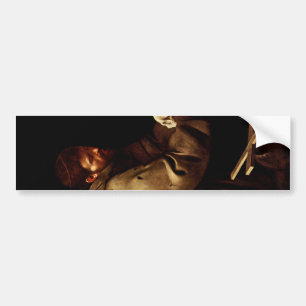 Saint Francis im Gebet (Christlich) (Caravaggio) Autoaufkleber