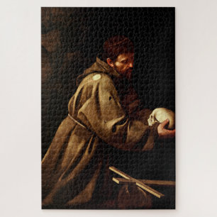 Saint Francis im Gebet (Christlich) (Caravaggio) Puzzle