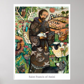 Saint Francis katholisches Klassenzimmer Poster