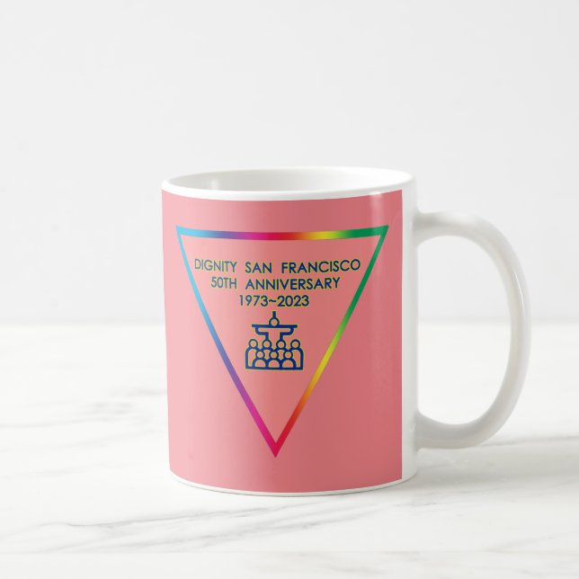 Saint Francis LGBTQ 50 Jahre Kaffeetasse (Rechts)