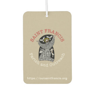 Saint Francis Logo Air Freshener Autolufterfrischer