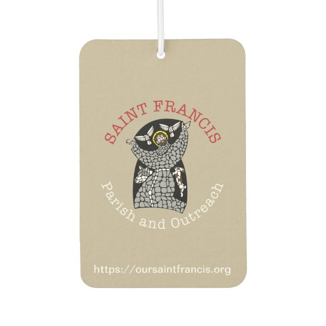 Saint Francis Logo Air Freshener Autolufterfrischer (Vorderseite)