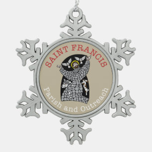 Saint Francis Logo Metal Ornament