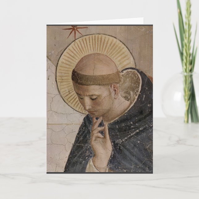 Saint Francis mit Kopf Bowed Karte (Vorderseite)