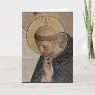 Saint Francis mit Kopf Bowed Karte
