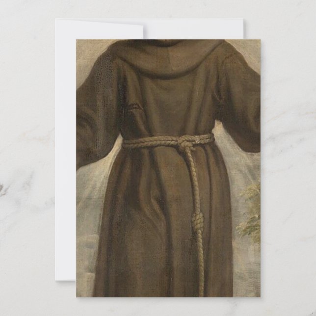Saint Francis Of Assisi Einladung (Vorderseite)