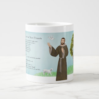 Saint Francis Peace Prayer Jumbo-Tasse