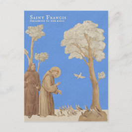 Saint Francis predigen den Vögeln CC1164 Postkarte