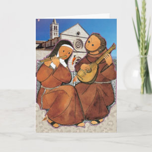 Saint Francis und Saint Clare Assisi Card Karte