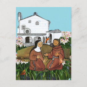 Saint Francis und Saint Clare Assisi Card Postkarte